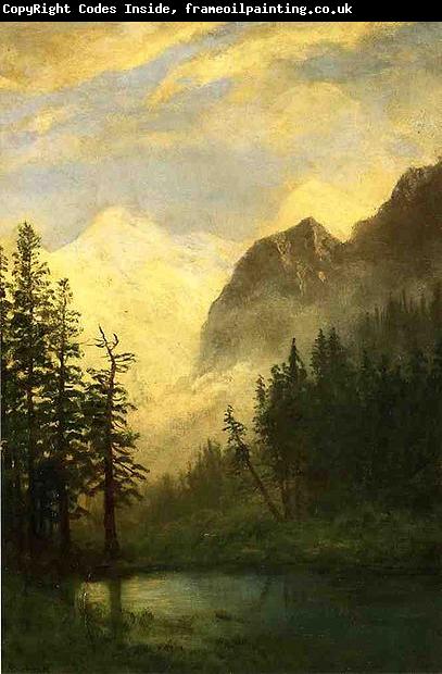 Albert Bierstadt Moonlit Landscape